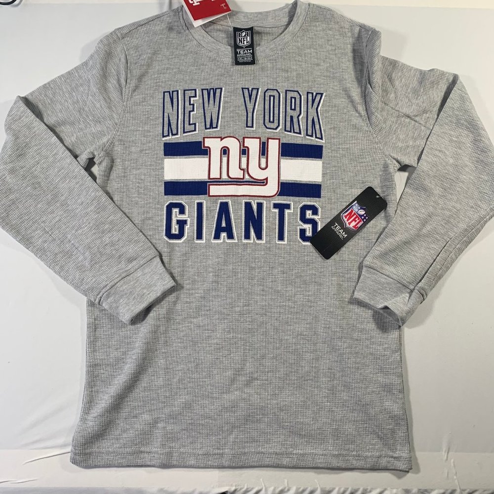 NFL NEW YORK GIANTS LONG SLEEVE SHIRT YOUTH‎ XL , NWT